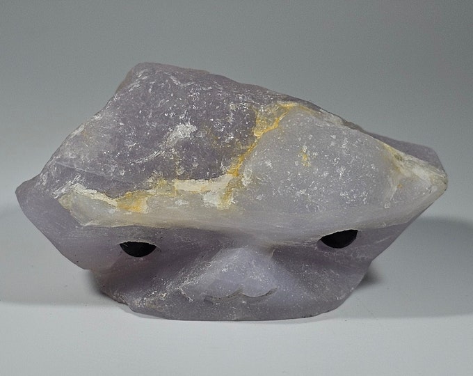 Fluorite Pet Rock Carving