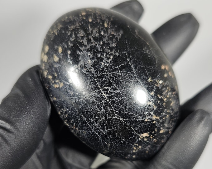 Black Tourmaline Palm Stone