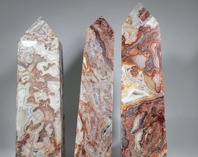 You Choose Mexican Crazy Lace Agate Tower