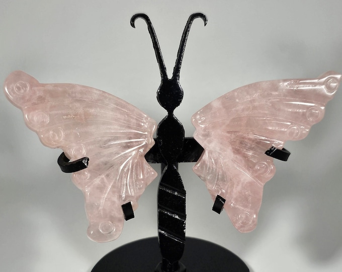 Rose Quartz Butterfly Wings