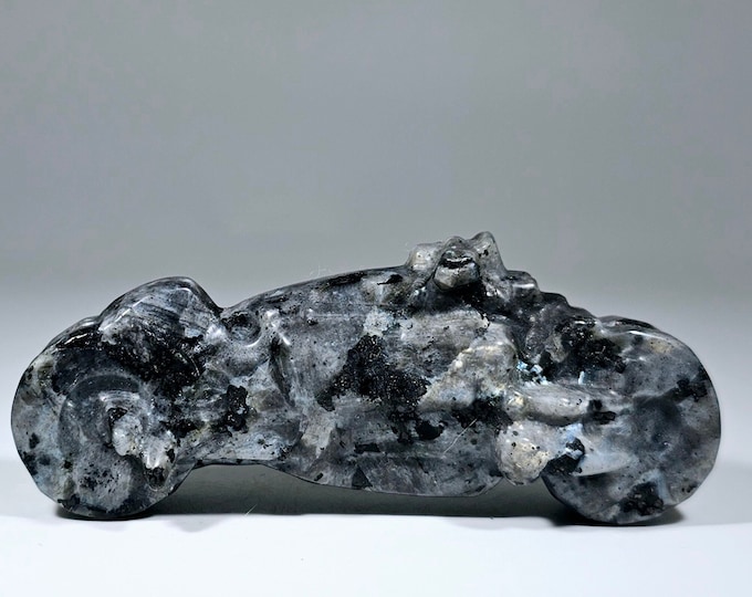 Larvikite Motorcycle Carving