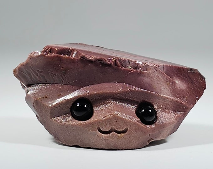 Raw Mookaite Pet Rock Carving