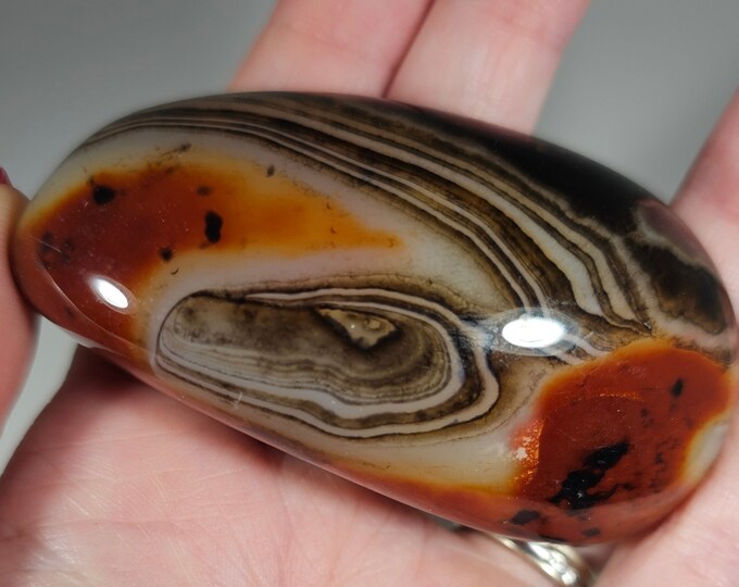 Sardonyx Palm Stone