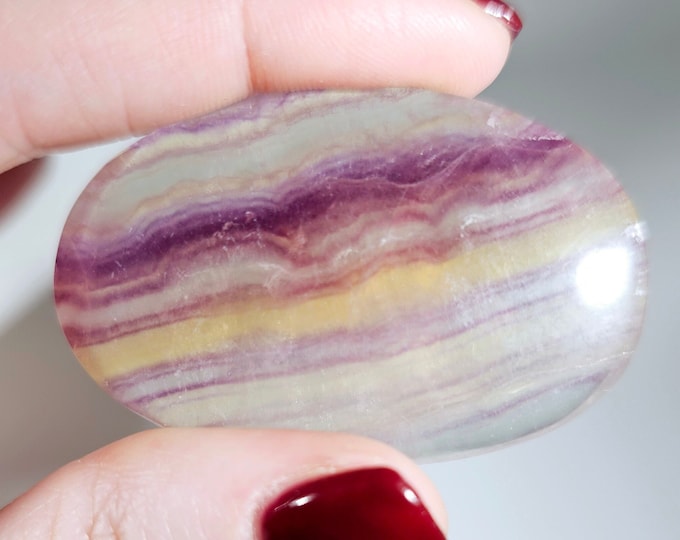 Fluorite Palm Stone