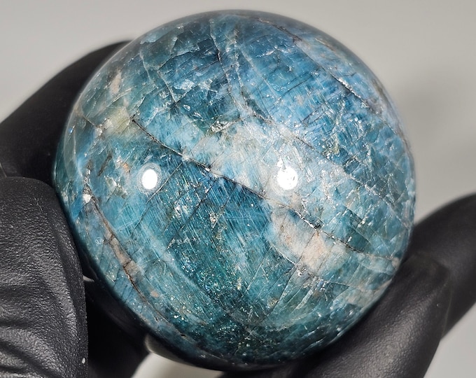 44mm Blue Apatite Sphere