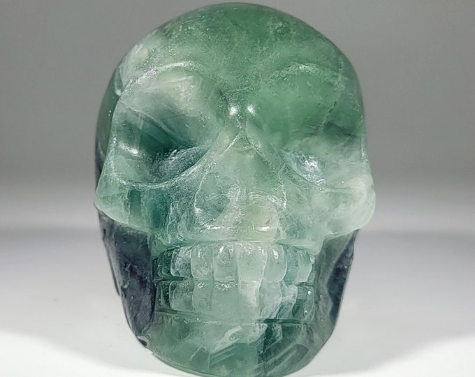 2.8" Fluorite Skull Carving