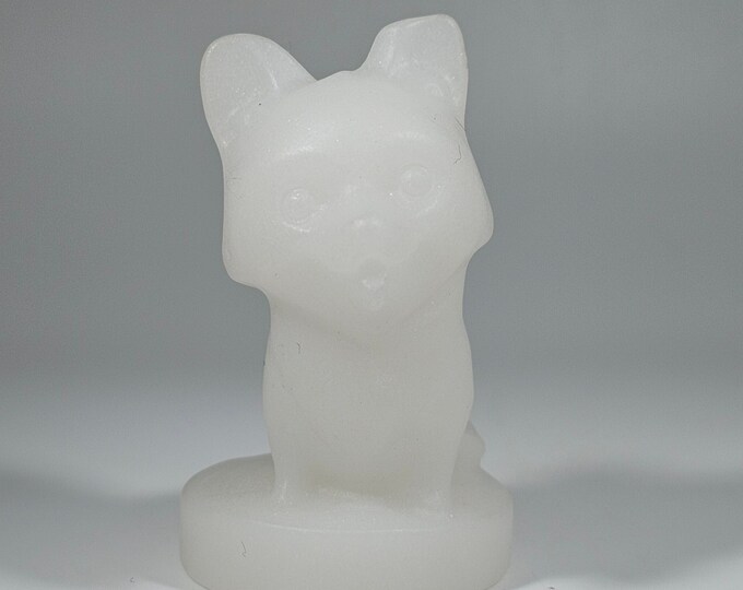 2.2" White Jade Dog Carving