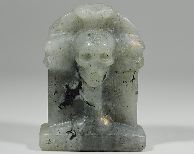 1.5" Labradorite Tombstone Carving