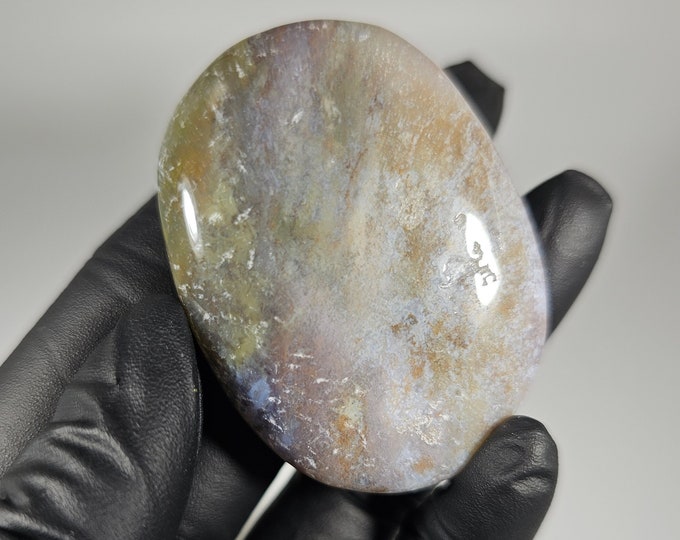 Colorful Ocean Jasper Palm Stone