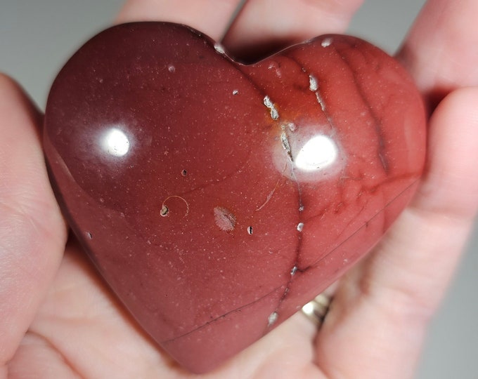 Mookaite Heart Palm Stone