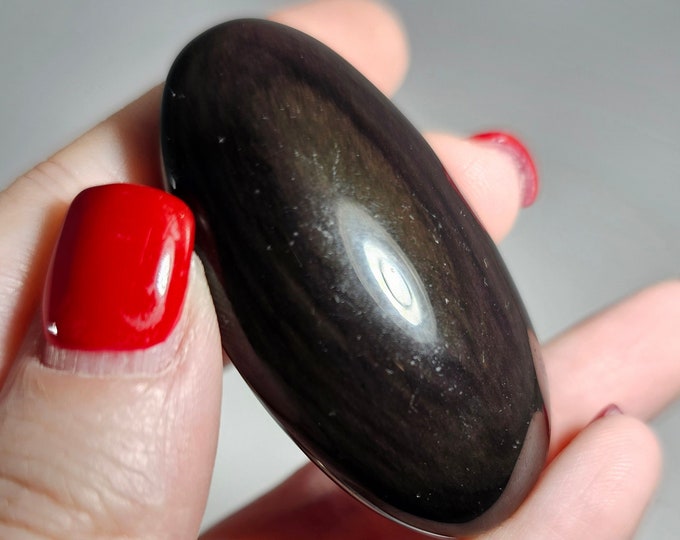 Rainbow Obsidian Palm Stone