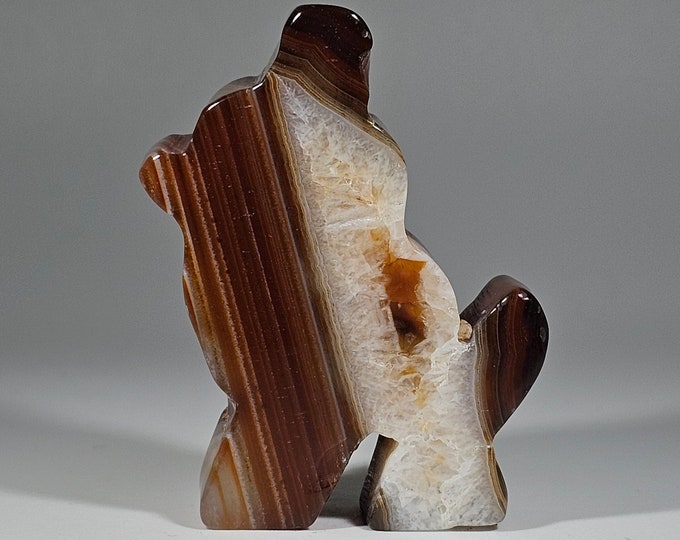 Carnelian Dog Carving