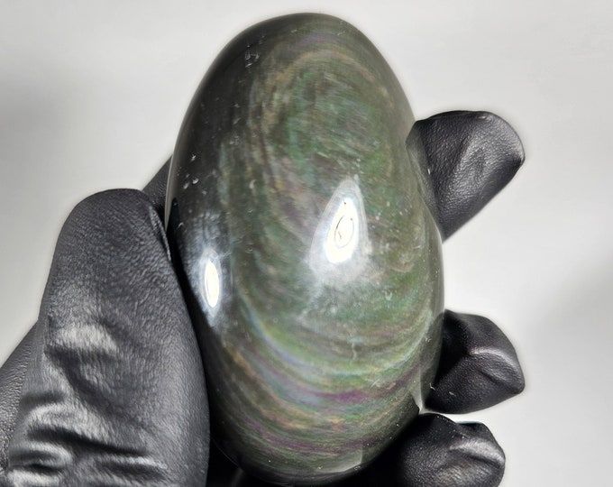 Rainbow Obsidian Palm Stone