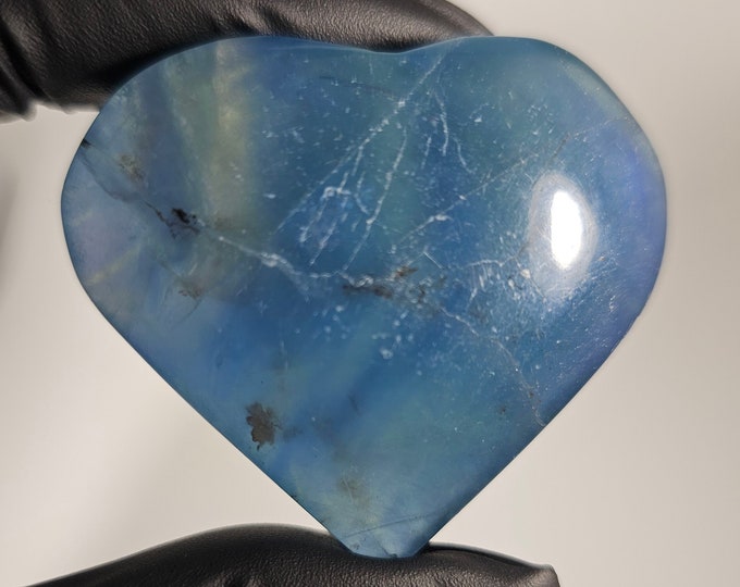 Blue Fluorite Heart