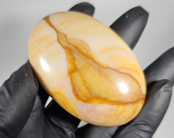 Colorful Ocean Jasper Palm Stone