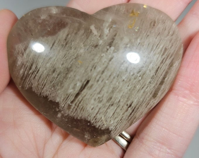 Thousand Layer Garden Quartz Heart