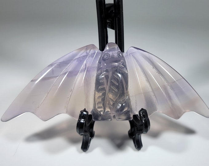 Fluorite Bat Carving