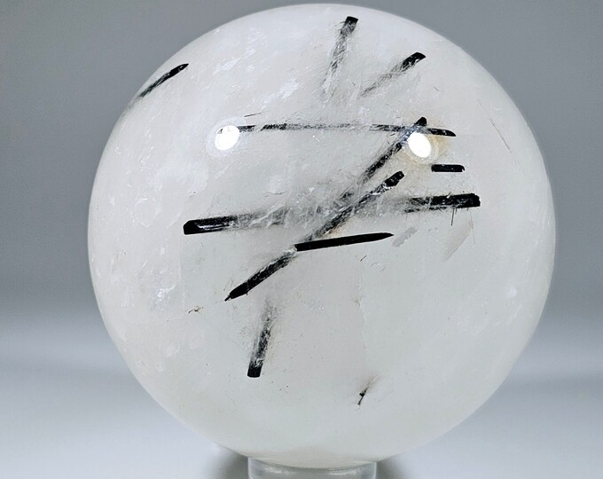 58mm Tourmalinated Quartz Sphere
