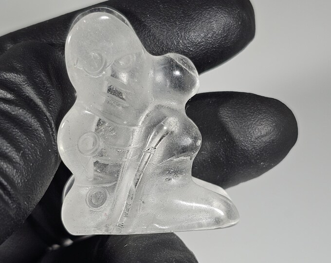 Mini Clear Quartz Fairy Carving