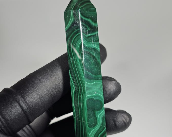 A+ Silk Malachite Tower #15 (3")