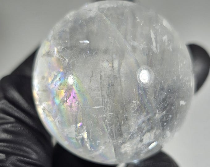 37mm White Calcite Sphere