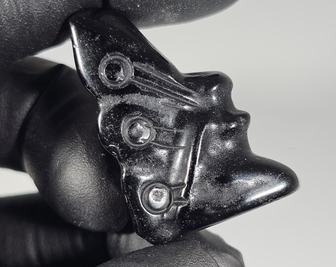 Mini Obsidian Fairy Carving