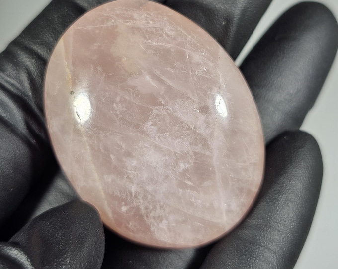 Rose Quartz Palm Stone