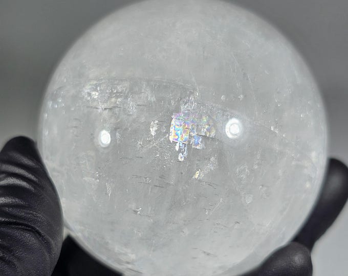 60mm White Calcite Sphere