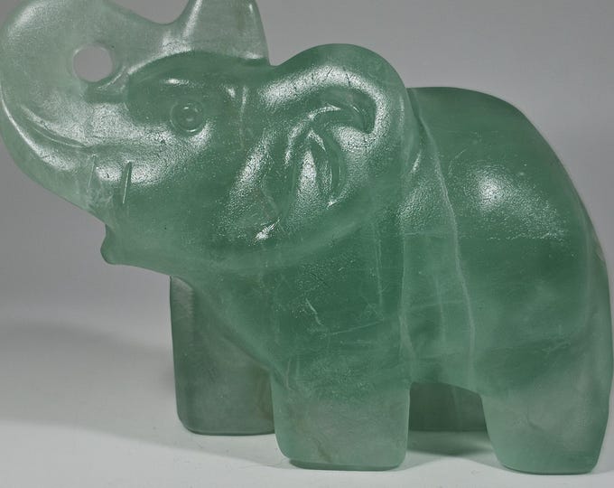 Fluorite Elephant Carving *Imperfect