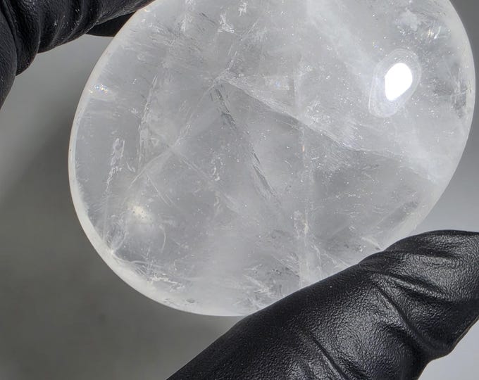 Clear Quartz Palm Stone
