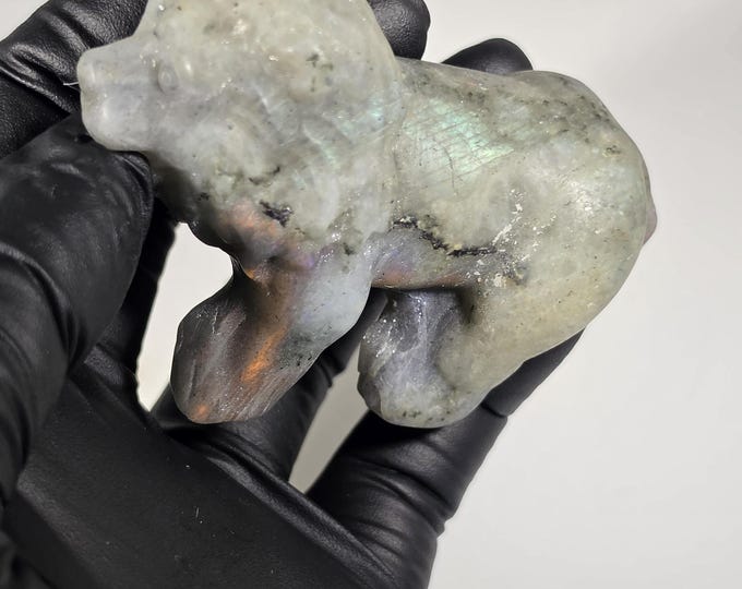 Labradorite Lion Carving *Imperfect