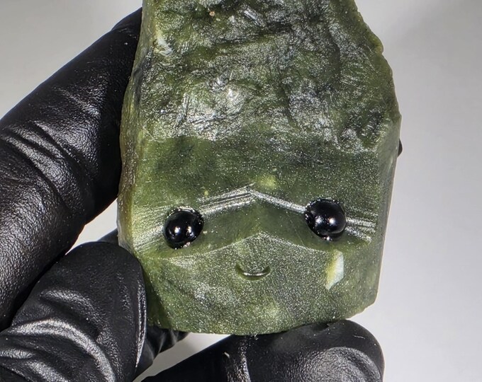 Green Jade Pet Rock Carving