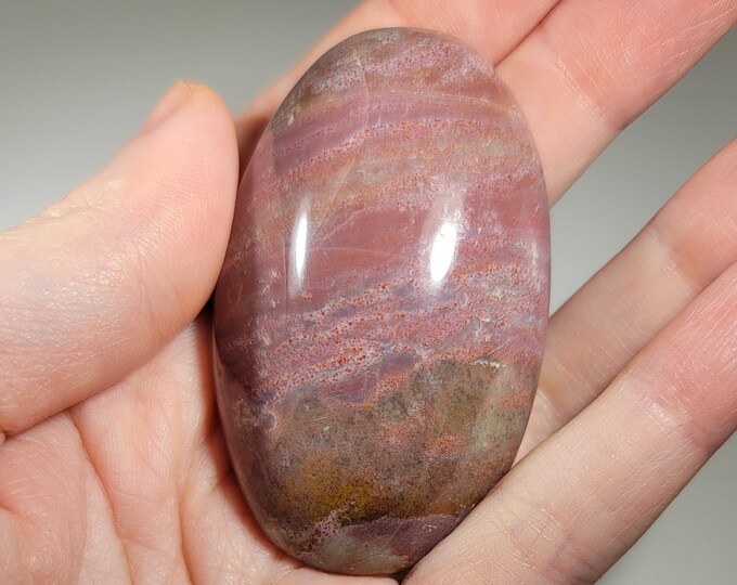 Colorful Ocean Jasper Palm Stone