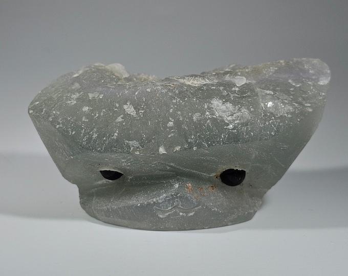 Fluorite Pet Rock Carving
