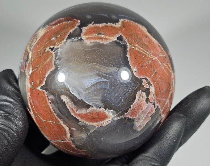 66mm Football Agate Sphere