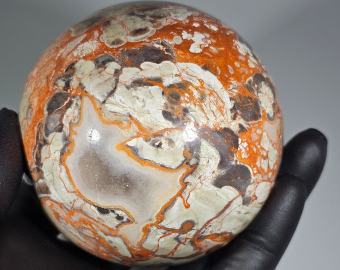 68mm Money Agate Sphere