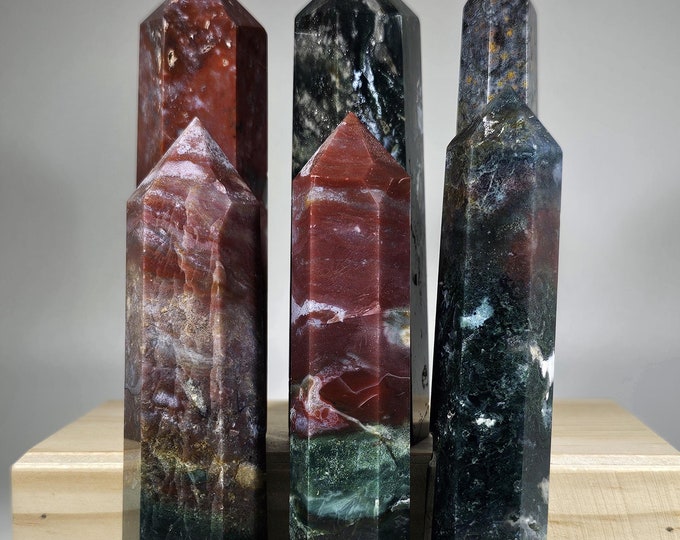 Your Choice Colorful Ocean Jasper Tower