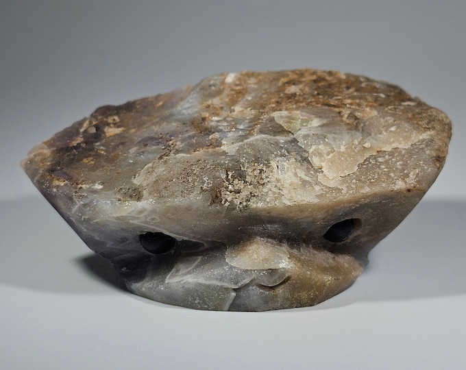 Dream Amethyst Pet Rock Carving
