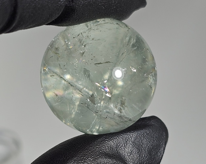 22mm Prasiolite Sphere Green Amethyst