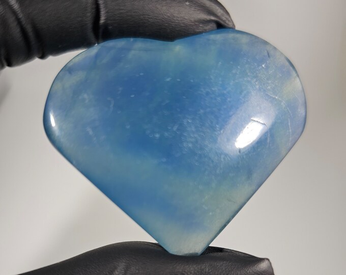 Blue Fluorite Heart
