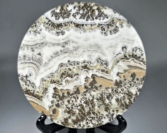 4" Dendritic Calcite Slab