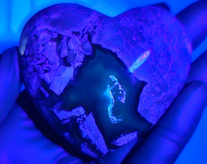 Volcano Agate Heart
