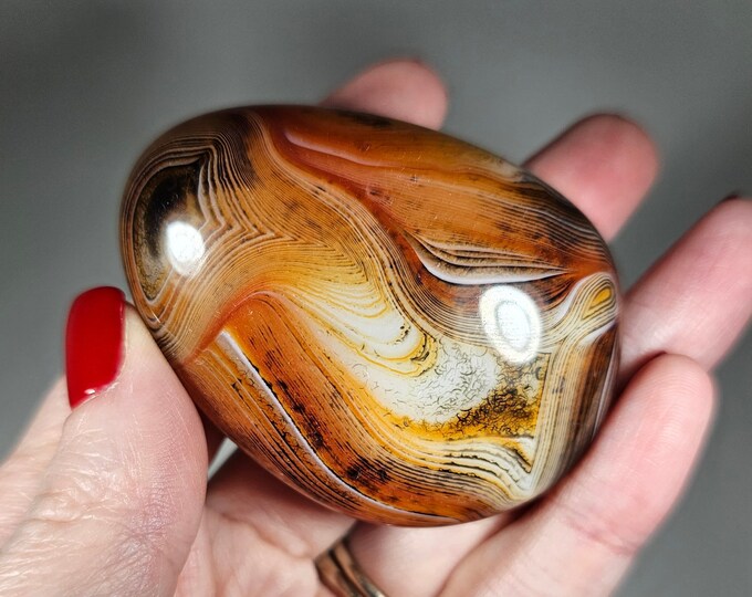 Sardonyx Palm Stone