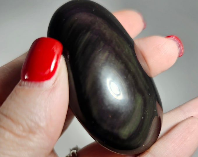 Rainbow Obsidian Palm Stone
