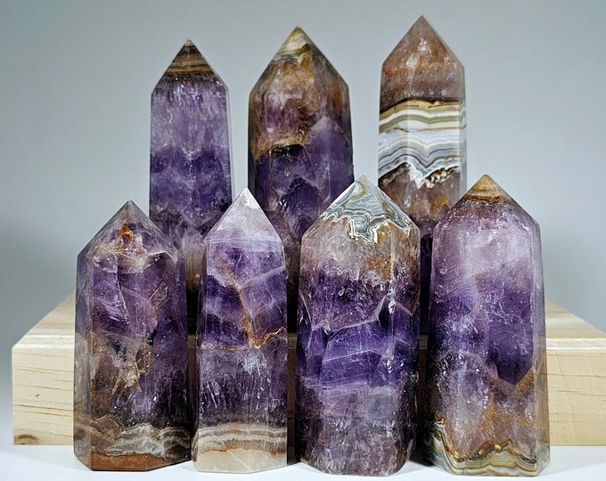 Your Choice Amethyst Lace Agate Tower