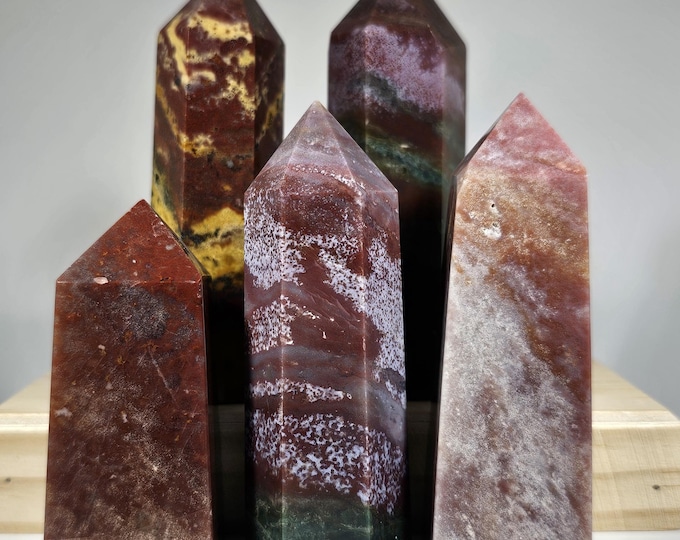 Your Choice Colorful Ocean Jasper Tower