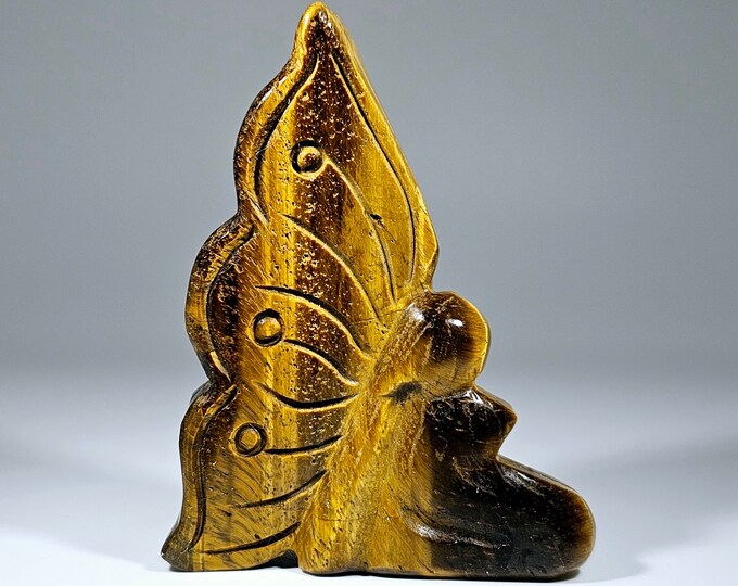 3" Tigerseye Fairy Carving