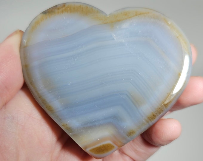 Banded Carnelian Heart Bowl