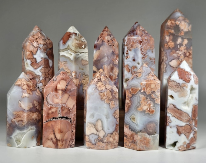Your Pink Agate Cotton Candy Agate Tower