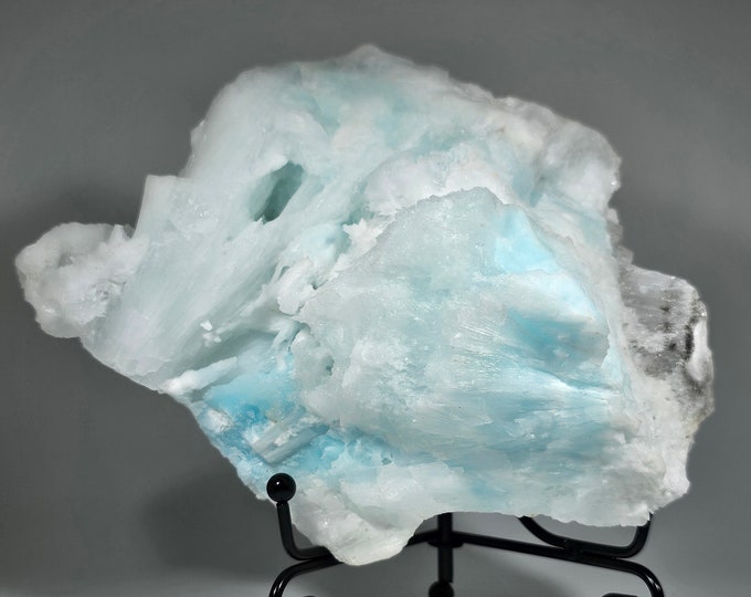 Crystallized Blue Aragonite Specimen
